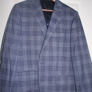 Lauren Ralph Lauren Gray Sport Coat with Classic Plaid Design